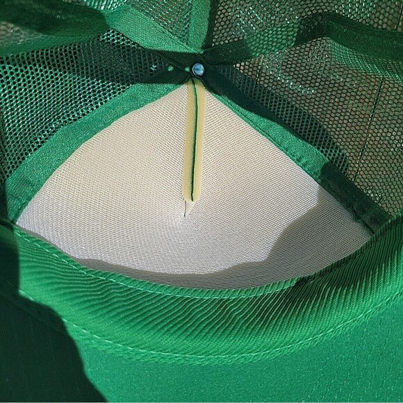John Deere Green Trucker Hat with Mesh Back and Snapback Closure - Picture 6 of 6